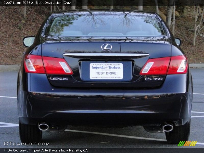 Black Onyx / Light Gray 2007 Lexus ES 350