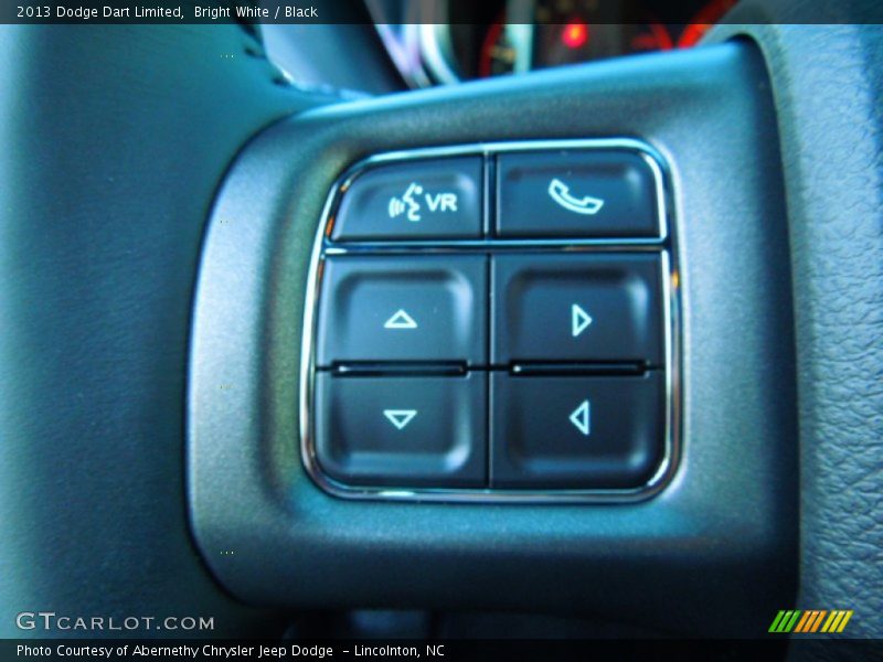 Bright White / Black 2013 Dodge Dart Limited