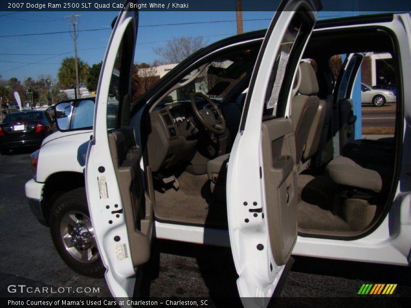 Bright White / Khaki 2007 Dodge Ram 2500 SLT Quad Cab