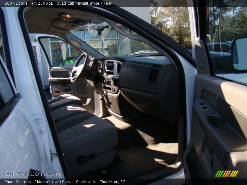 Bright White / Khaki 2007 Dodge Ram 2500 SLT Quad Cab