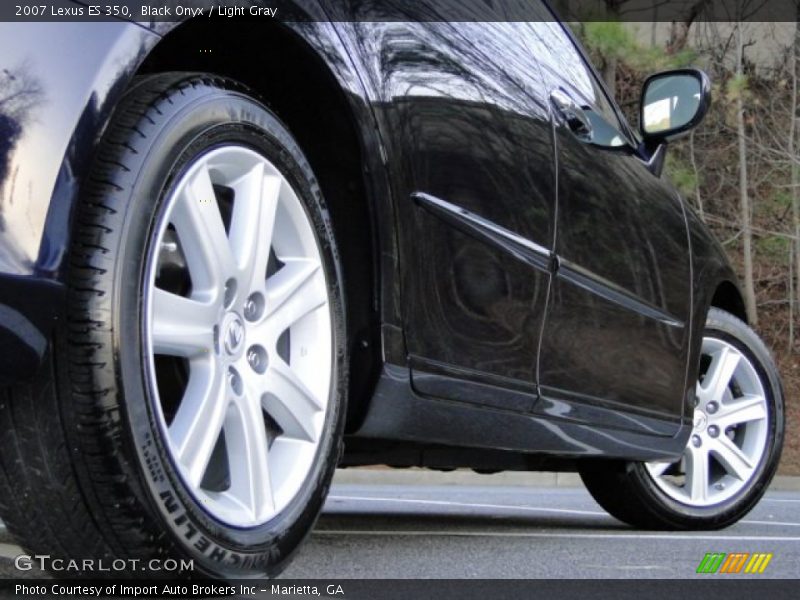 Black Onyx / Light Gray 2007 Lexus ES 350