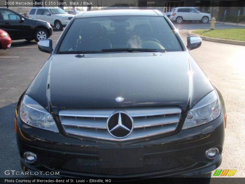 Black / Black 2008 Mercedes-Benz C 350 Sport