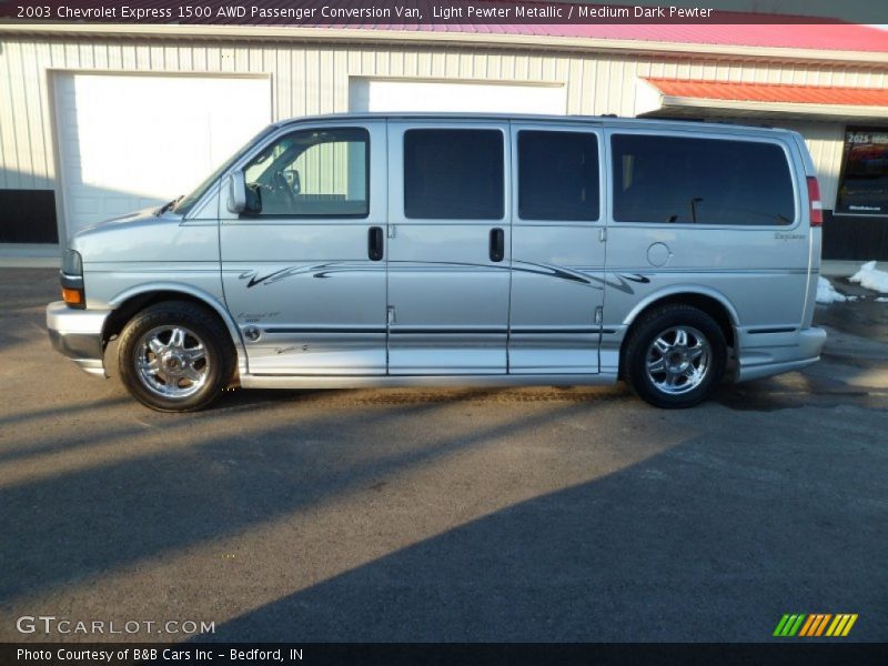 Light Pewter Metallic / Medium Dark Pewter 2003 Chevrolet Express 1500 AWD Passenger Conversion Van