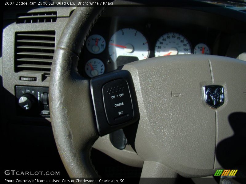 Bright White / Khaki 2007 Dodge Ram 2500 SLT Quad Cab