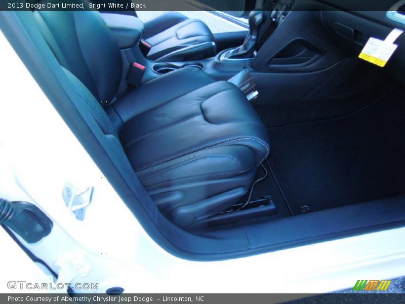Bright White / Black 2013 Dodge Dart Limited