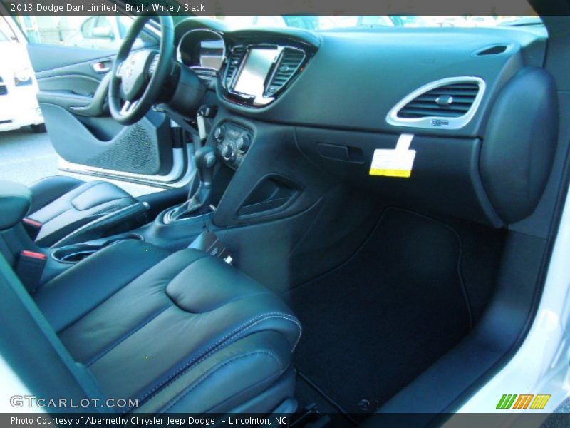 Bright White / Black 2013 Dodge Dart Limited