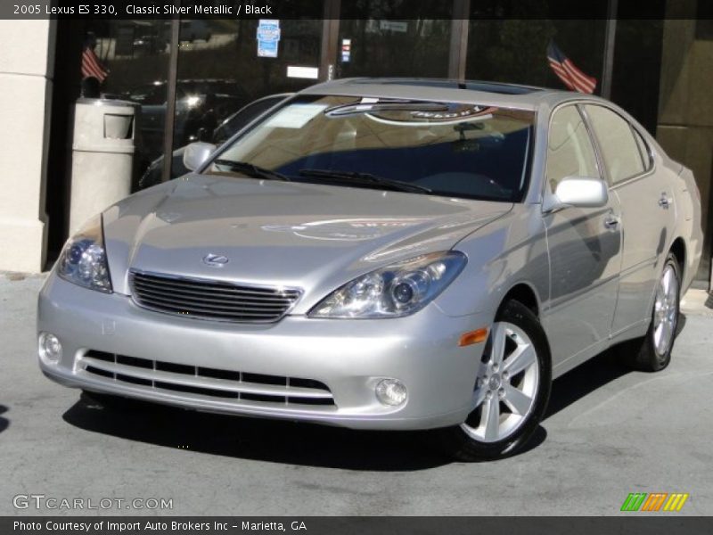 Classic Silver Metallic / Black 2005 Lexus ES 330