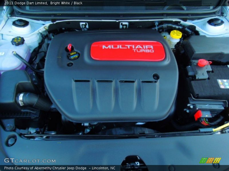 Bright White / Black 2013 Dodge Dart Limited