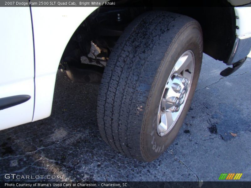 Bright White / Khaki 2007 Dodge Ram 2500 SLT Quad Cab