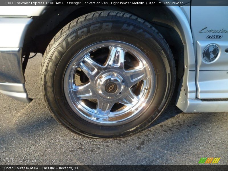 Light Pewter Metallic / Medium Dark Pewter 2003 Chevrolet Express 1500 AWD Passenger Conversion Van