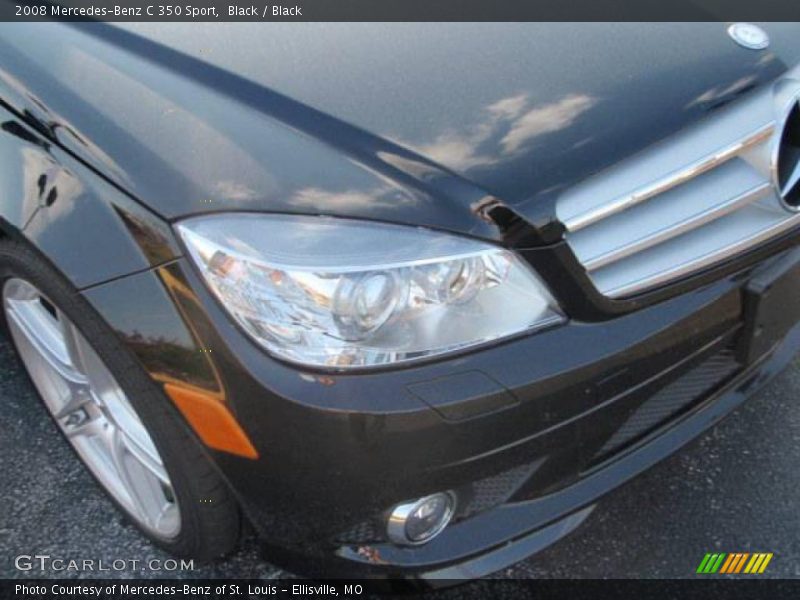 Black / Black 2008 Mercedes-Benz C 350 Sport