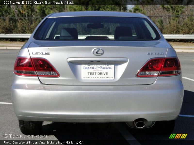 Classic Silver Metallic / Black 2005 Lexus ES 330