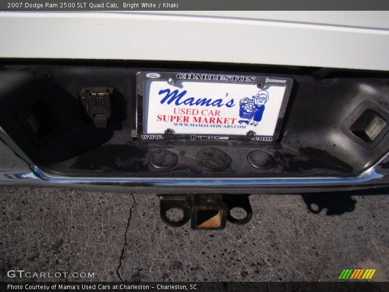 Bright White / Khaki 2007 Dodge Ram 2500 SLT Quad Cab