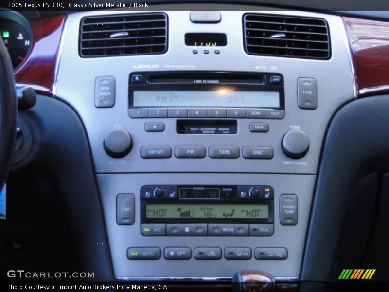 Classic Silver Metallic / Black 2005 Lexus ES 330