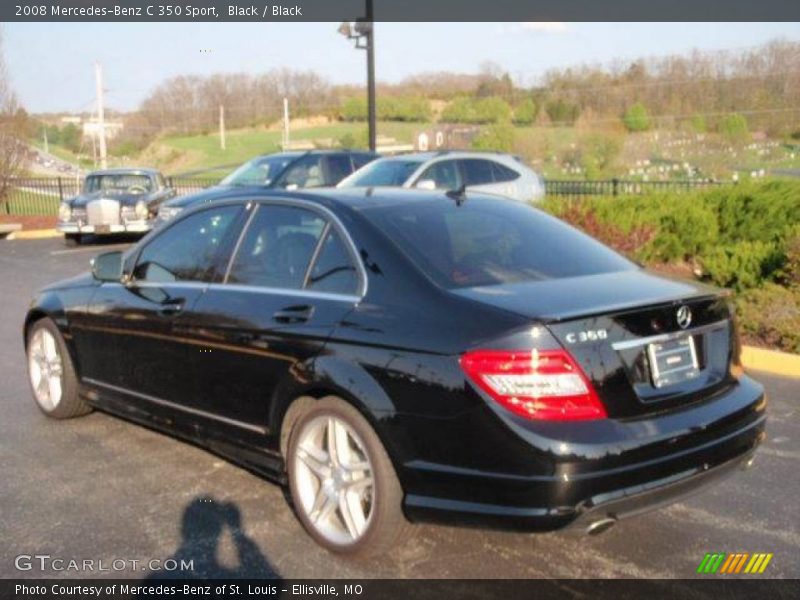 Black / Black 2008 Mercedes-Benz C 350 Sport