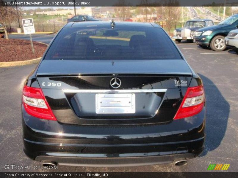 Black / Black 2008 Mercedes-Benz C 350 Sport