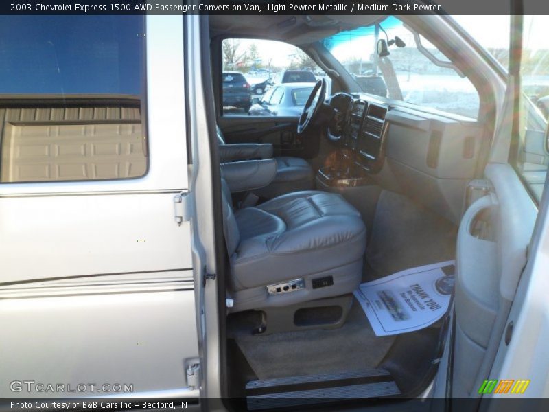 Light Pewter Metallic / Medium Dark Pewter 2003 Chevrolet Express 1500 AWD Passenger Conversion Van