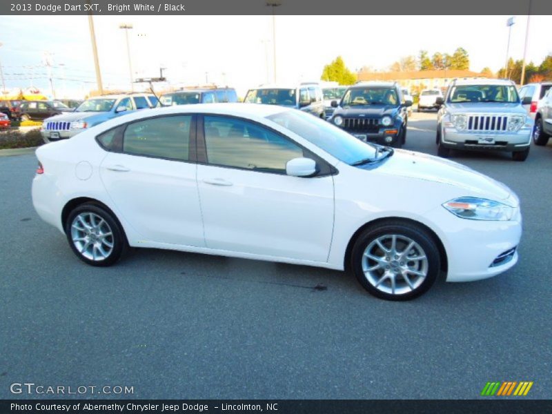 Bright White / Black 2013 Dodge Dart SXT