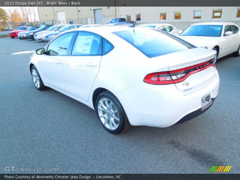Bright White / Black 2013 Dodge Dart SXT