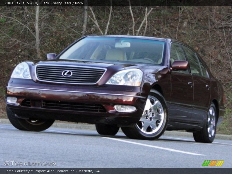 Black Cherry Pearl / Ivory 2001 Lexus LS 430