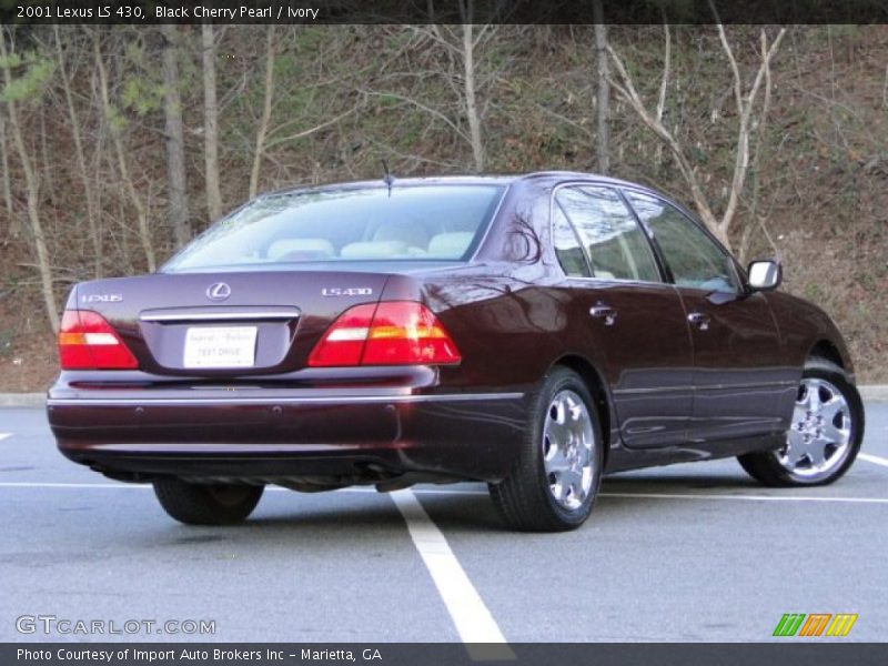 Black Cherry Pearl / Ivory 2001 Lexus LS 430