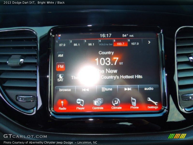 Bright White / Black 2013 Dodge Dart SXT