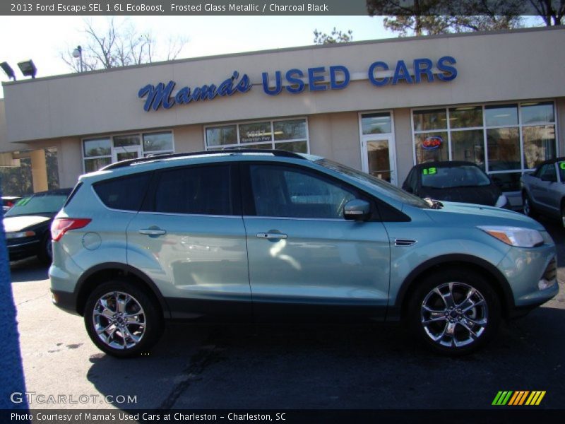 Frosted Glass Metallic / Charcoal Black 2013 Ford Escape SEL 1.6L EcoBoost