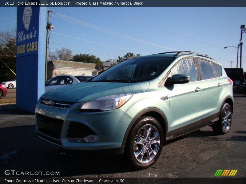 Frosted Glass Metallic / Charcoal Black 2013 Ford Escape SEL 1.6L EcoBoost