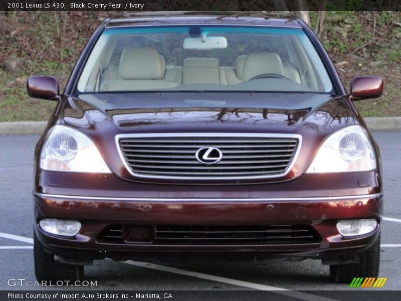 Black Cherry Pearl / Ivory 2001 Lexus LS 430