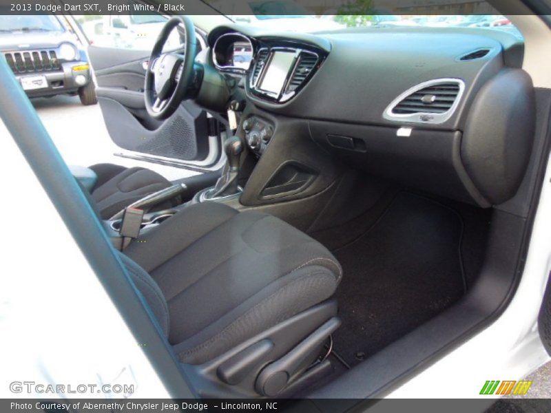 Bright White / Black 2013 Dodge Dart SXT
