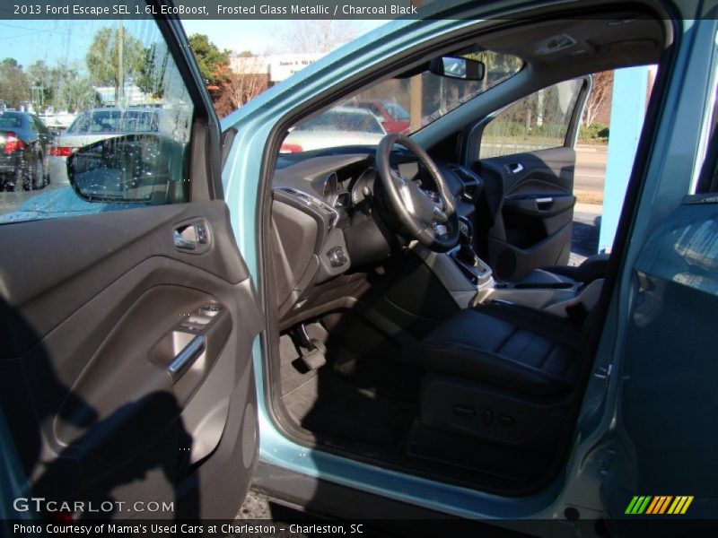 Frosted Glass Metallic / Charcoal Black 2013 Ford Escape SEL 1.6L EcoBoost