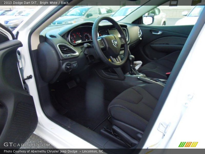 Bright White / Black 2013 Dodge Dart SXT