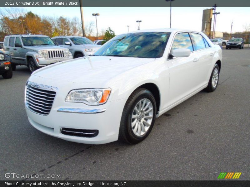 Bright White / Black 2013 Chrysler 300