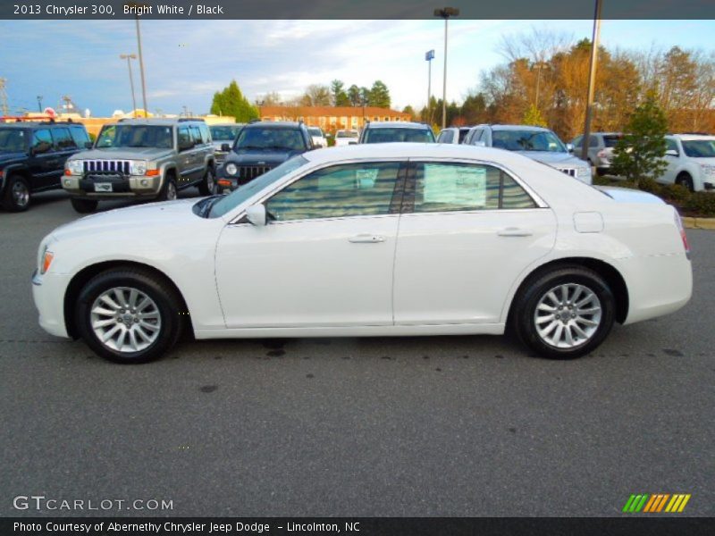 Bright White / Black 2013 Chrysler 300