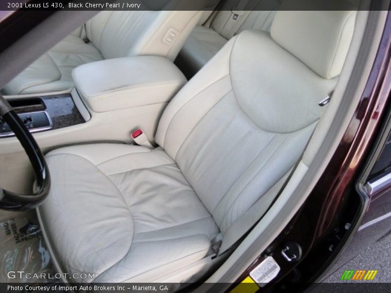 Black Cherry Pearl / Ivory 2001 Lexus LS 430