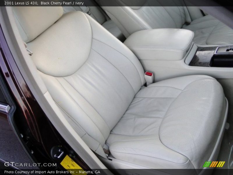 Black Cherry Pearl / Ivory 2001 Lexus LS 430
