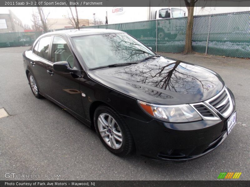 Black / Parchment 2011 Saab 9-3 2.0T Sport Sedan