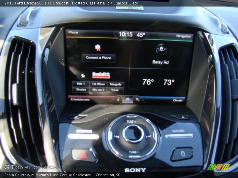 Frosted Glass Metallic / Charcoal Black 2013 Ford Escape SEL 1.6L EcoBoost