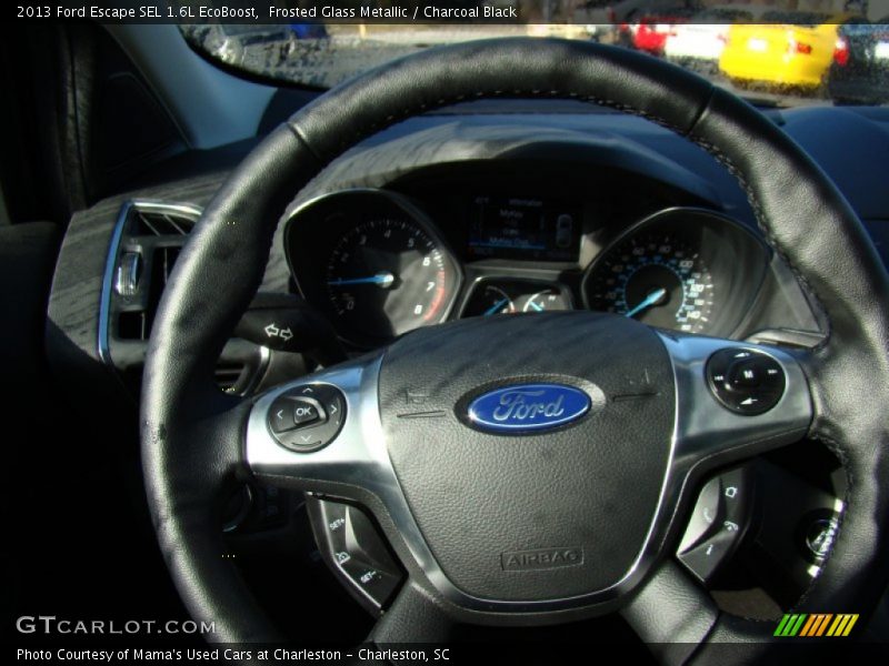 Frosted Glass Metallic / Charcoal Black 2013 Ford Escape SEL 1.6L EcoBoost