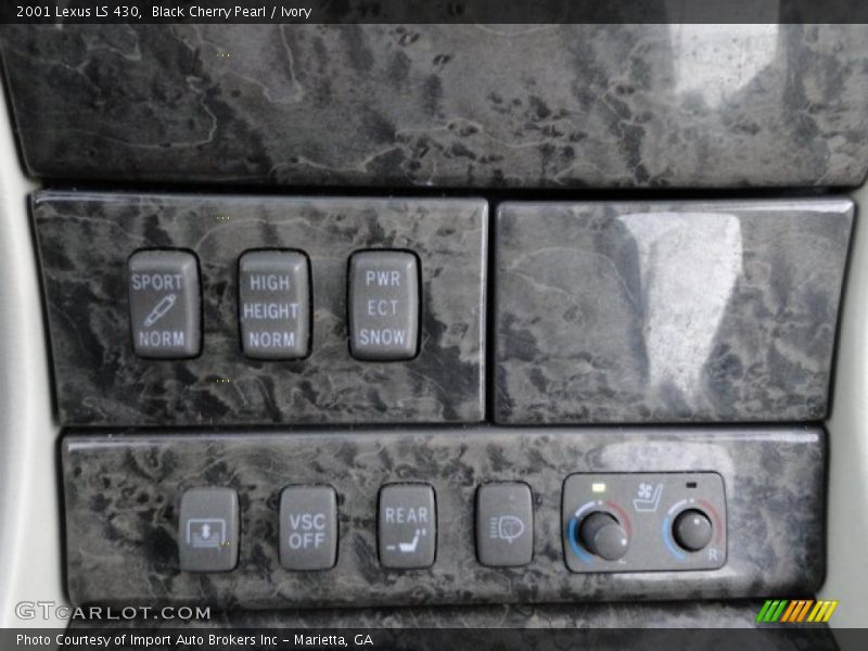 Black Cherry Pearl / Ivory 2001 Lexus LS 430
