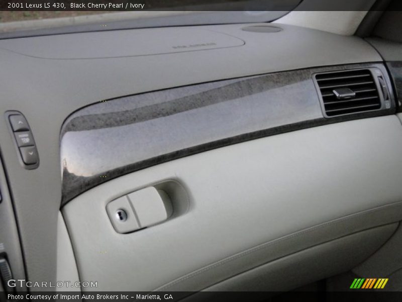 Black Cherry Pearl / Ivory 2001 Lexus LS 430
