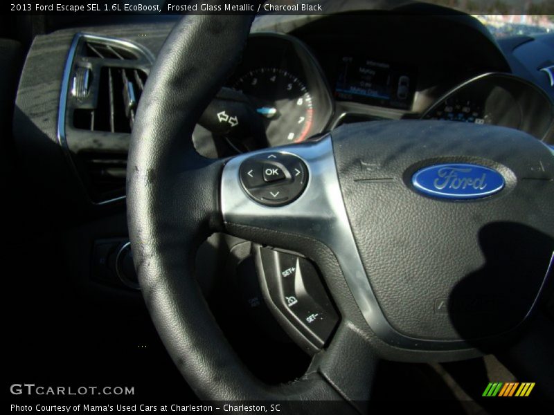 Frosted Glass Metallic / Charcoal Black 2013 Ford Escape SEL 1.6L EcoBoost