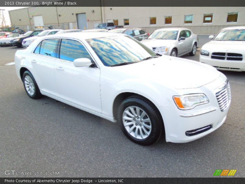 Bright White / Black 2013 Chrysler 300