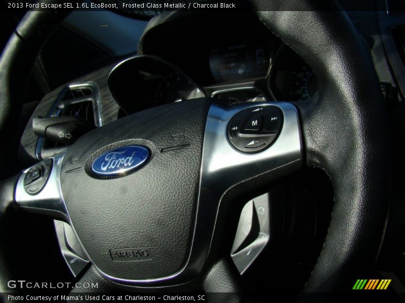 Frosted Glass Metallic / Charcoal Black 2013 Ford Escape SEL 1.6L EcoBoost