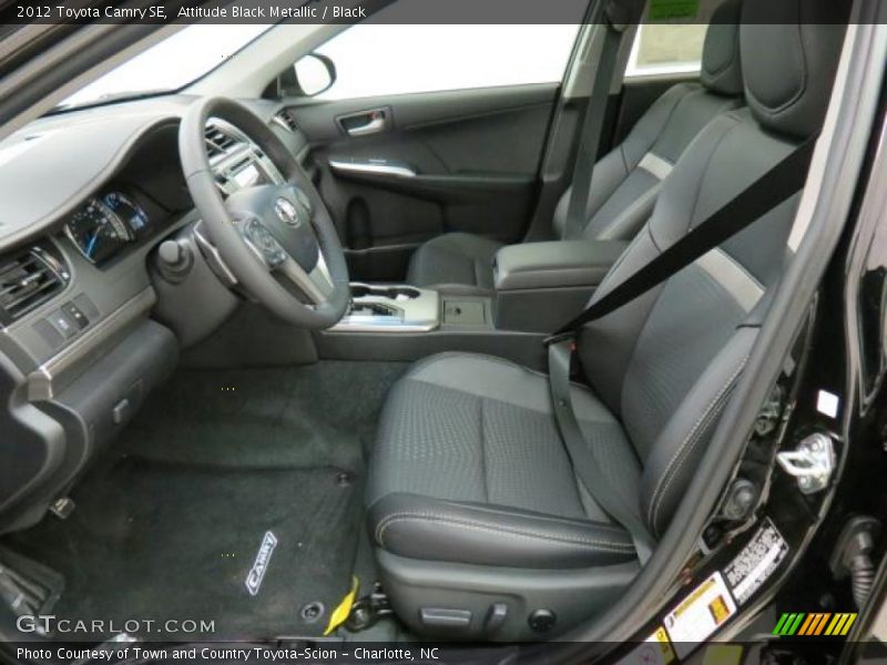 Attitude Black Metallic / Black 2012 Toyota Camry SE