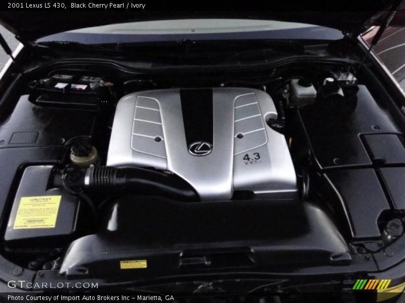 Black Cherry Pearl / Ivory 2001 Lexus LS 430