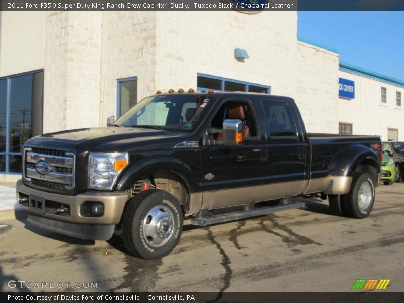 Tuxedo Black / Chaparral Leather 2011 Ford F350 Super Duty King Ranch Crew Cab 4x4 Dually