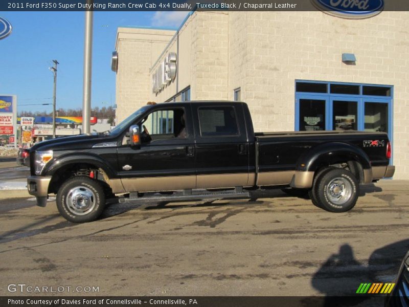Tuxedo Black / Chaparral Leather 2011 Ford F350 Super Duty King Ranch Crew Cab 4x4 Dually