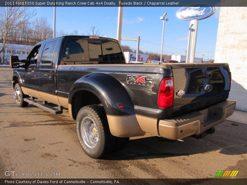Tuxedo Black / Chaparral Leather 2011 Ford F350 Super Duty King Ranch Crew Cab 4x4 Dually
