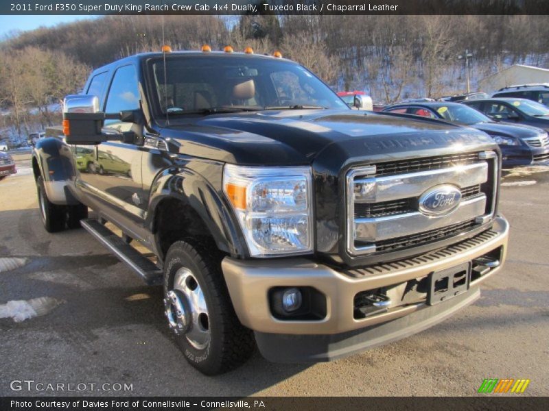 Tuxedo Black / Chaparral Leather 2011 Ford F350 Super Duty King Ranch Crew Cab 4x4 Dually